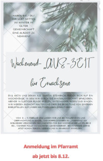 Wochenendauszeit Februar